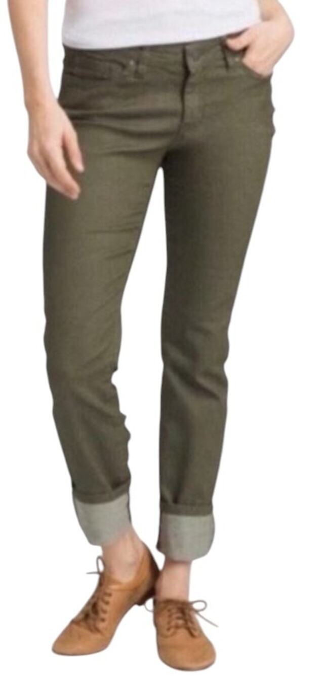 PrAna Cargo Green Organic Cotton Kara Skinny Jeans